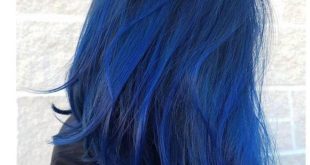 آبی تیره رنگ موی جذاب و فانتزی برای انواع سلیقه ها