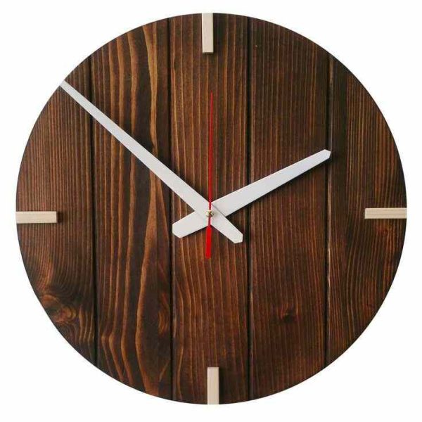 ساعت دیواری چوبی دایره ای